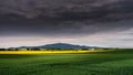 Stormy rain clouds are approaching Sleza